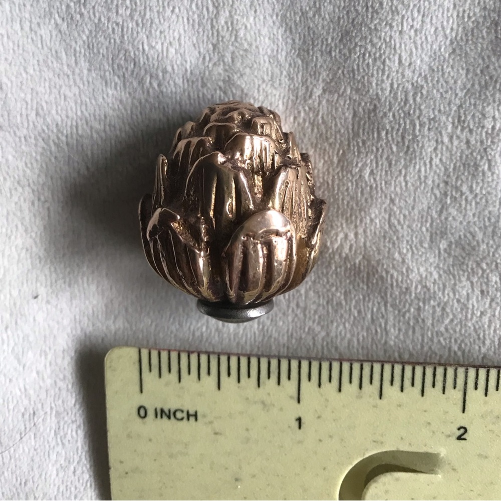 Ruffoni solid brass artichoke cookware knob for lid